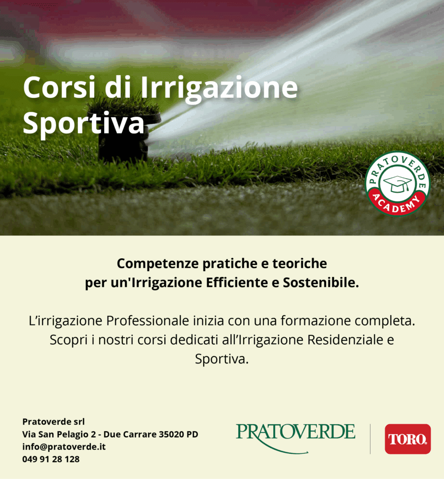Corsi per Irrigazione Sportiva – Pratoverde Academy